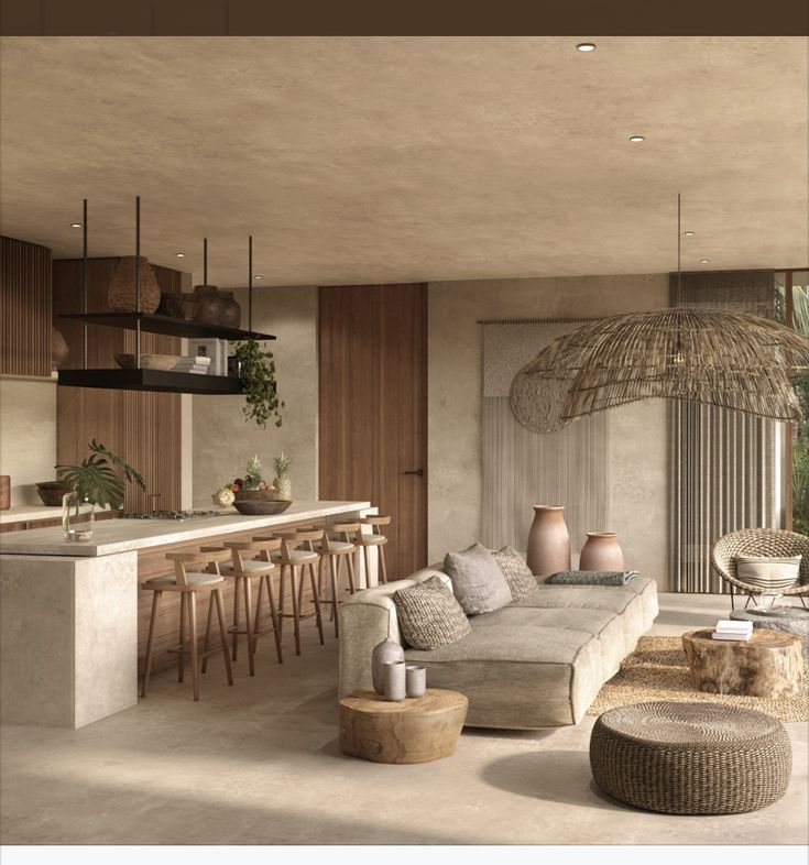 Phong cách thiết kế nội thất rustic mang một không gian tĩnh lặng ,ấm áp giúp chúng ta trở nên thoải mái thư giãn