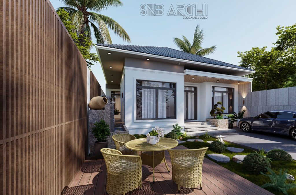Mẫu nhà 1 tầng mái nhật 11.5x14.7m2- Đẳng cấp phong cách sống thư giãn.