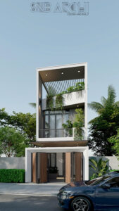 Mẫu nhà phố 80m2 hiện đại