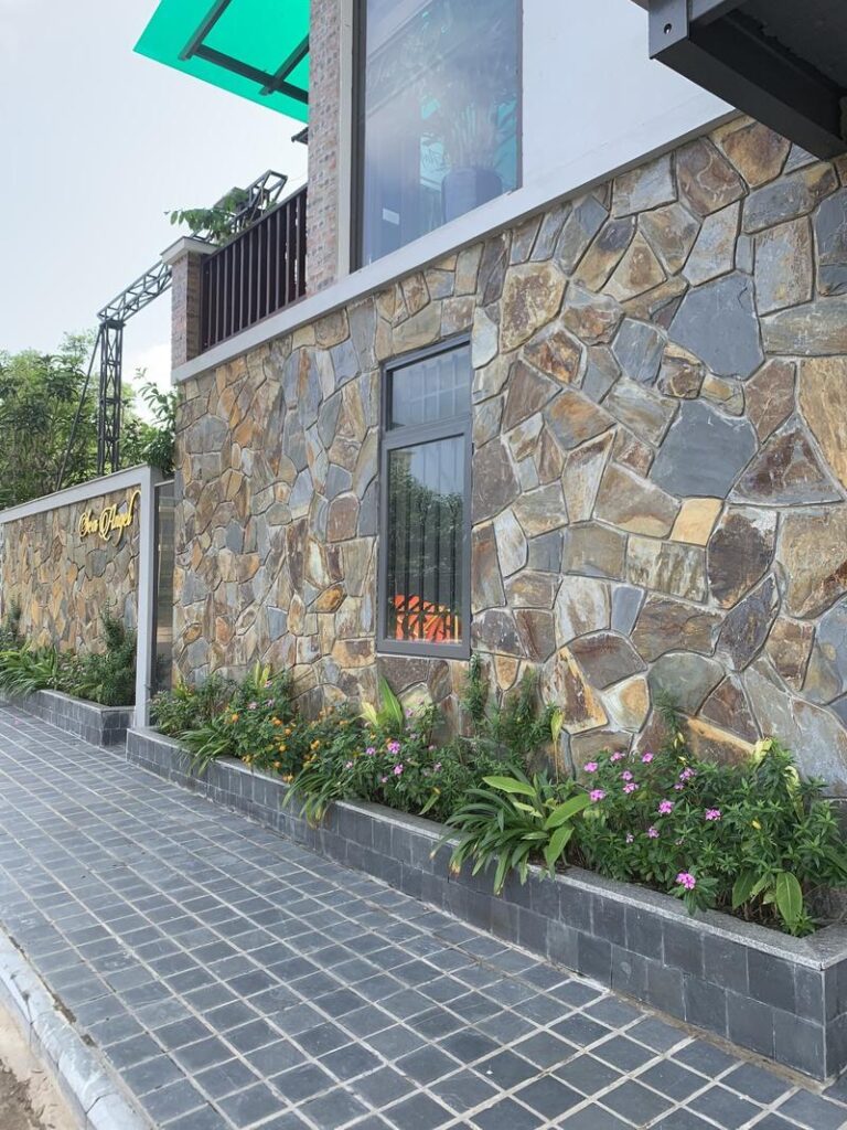 Vật liệu đá rối ốp tường
