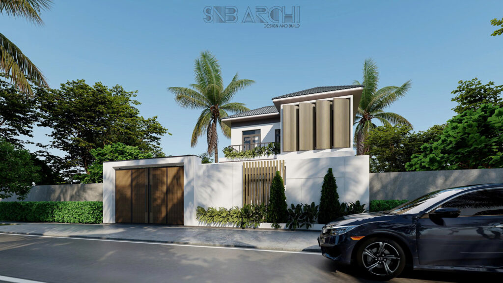 Không gian mặt tiền của mẫu nhà phố 1 trệt 1 lầu mái nhật hiện đại , luôn toát ra được vẻ khỏe khoắn nhưng vẫn không kém phần thanh lịch và tinh tế mỗi khi nhìn vào.