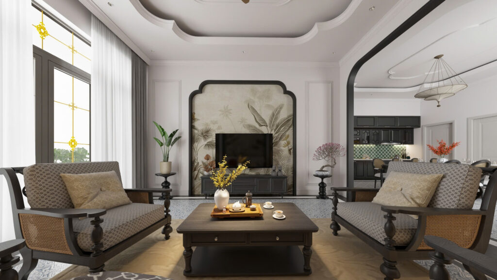 Phong cách thiết kế nội thất Indochine
