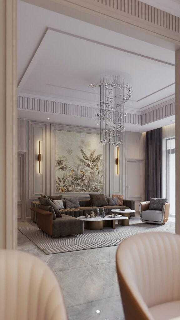 Sử dụng gam ầm ấm áp, làm tôn lên vẻ đẹp của những vật dụng nội thất có trong không gian