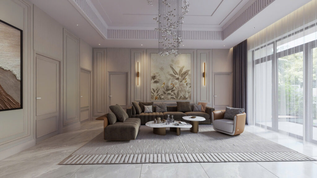 phong cách nội thất tân cổ điển hiện đại