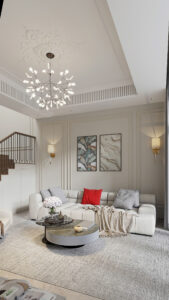 Sự kết hợp hài hòa trong phong cách nội thất tân cổ điển