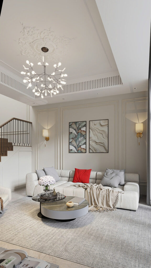 Sự kết hợp hài hòa trong phong cách nội thất tân cổ điển