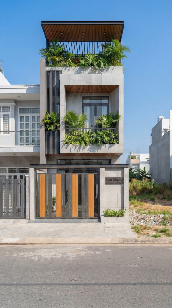 Nhà phố 2 tầng tại Cần Thơ  – Hiện đại trong từng đường nét