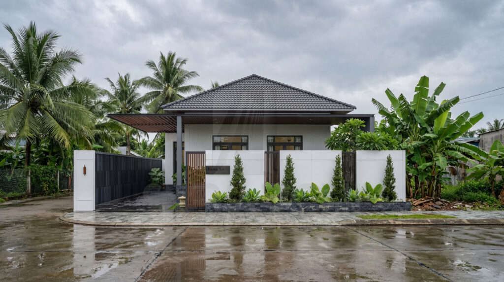 Mẫu nhà 1 tầng mái Nhật hiện đại 3 phòng ngủ đẹp được nhiều gia đình lựa chọn