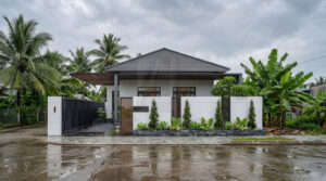 mẫu nhà 1 tầng mái Nhật hiện đại